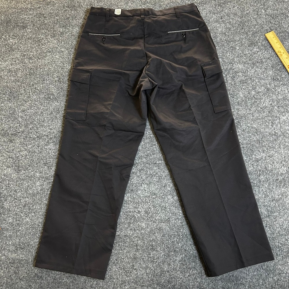 Unbranded Cargo Pants Mens Size 36 Black Straight Leg Utility Workwear Casual